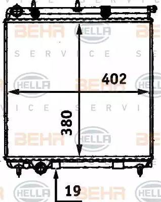 BEHR HELLA Service 8MK 376 718-631 - Radiators, Motora dzesēšanas sistēma autodraugiem.lv