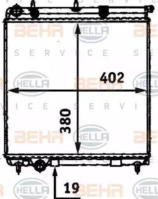 BEHR HELLA Service 8MK 376 718-634 - Radiators, Motora dzesēšanas sistēma autodraugiem.lv