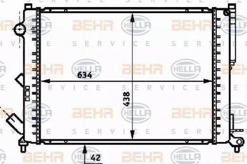 BEHR HELLA Service 8MK 376 718-061 - Radiators, Motora dzesēšanas sistēma autodraugiem.lv