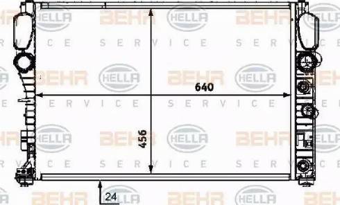 BEHR HELLA Service 8MK 376 718-024 - Radiators, Motora dzesēšanas sistēma autodraugiem.lv