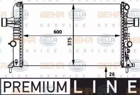 BEHR HELLA Service 8MK 376 718-331 - Radiators, Motora dzesēšanas sistēma autodraugiem.lv