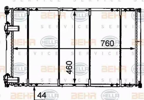 BEHR HELLA Service 8MK 376 718-231 - Radiators, Motora dzesēšanas sistēma autodraugiem.lv