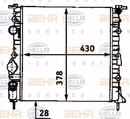 BEHR HELLA Service 8MK 376 718-271 - Radiators, Motora dzesēšanas sistēma autodraugiem.lv