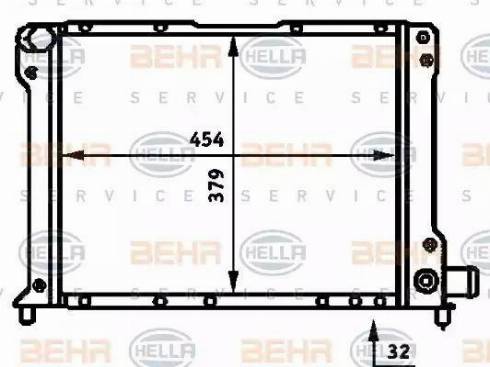 BEHR HELLA Service 8MK 376 713-661 - Radiators, Motora dzesēšanas sistēma autodraugiem.lv