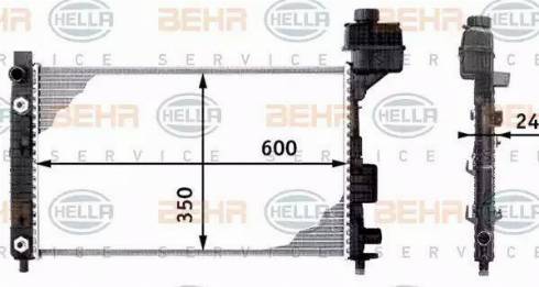 BEHR HELLA Service 8MK 376 713-044 - Radiators, Motora dzesēšanas sistēma autodraugiem.lv