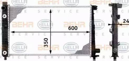 BEHR HELLA Service 8MK 376 713-054 - Radiators, Motora dzesēšanas sistēma autodraugiem.lv