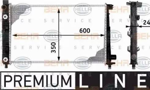 BEHR HELLA Service 8MK 376 713-051 - Radiators, Motora dzesēšanas sistēma autodraugiem.lv