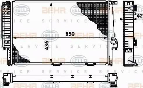 BEHR HELLA Service 8MK 376 713-131 - Radiators, Motora dzesēšanas sistēma autodraugiem.lv