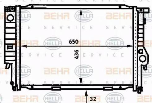 BEHR HELLA Service 8MK 376 713-281 - Radiators, Motora dzesēšanas sistēma autodraugiem.lv