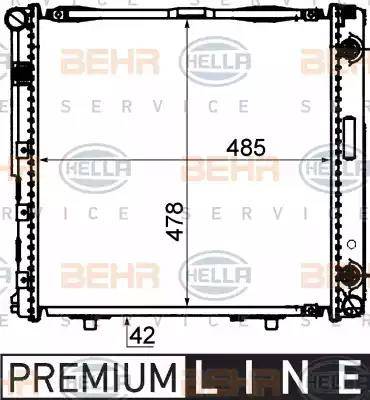 BEHR HELLA Service 8MK 376 712-441 - Radiators, Motora dzesēšanas sistēma autodraugiem.lv