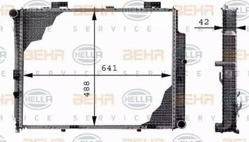 BEHR HELLA Service 8MK 376 712-644 - Radiators, Motora dzesēšanas sistēma autodraugiem.lv