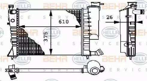 BEHR HELLA Service 8MK 376 712-611 - Radiators, Motora dzesēšanas sistēma autodraugiem.lv