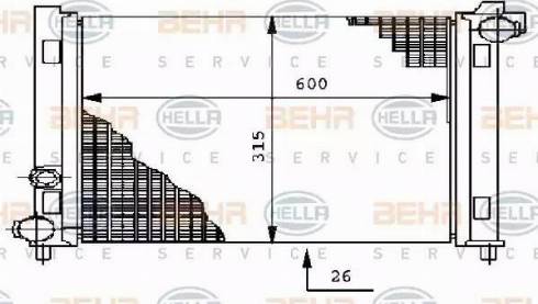 BEHR HELLA Service 8MK 376 712-041 - Radiators, Motora dzesēšanas sistēma autodraugiem.lv