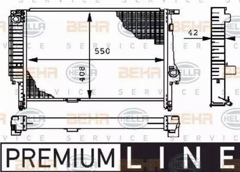 BEHR HELLA Service 8MK 376 712-191 - Radiators, Motora dzesēšanas sistēma autodraugiem.lv