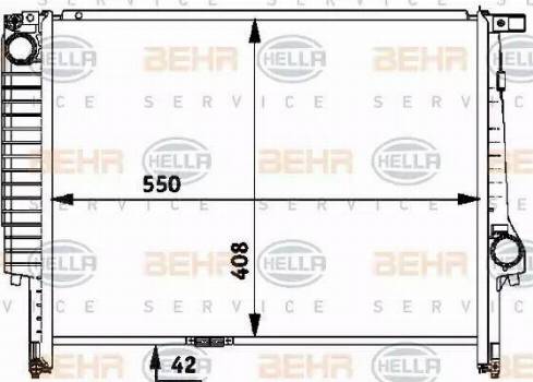 BEHR HELLA Service 8MK 376 712-171 - Radiators, Motora dzesēšanas sistēma autodraugiem.lv