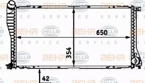 BEHR HELLA Service 8MK 376 712-394 - Radiators, Motora dzesēšanas sistēma autodraugiem.lv