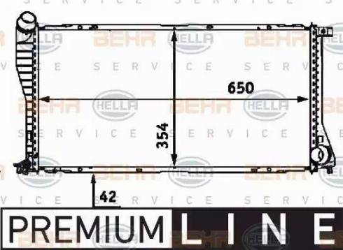 BEHR HELLA Service 8MK 376 712-391 - Radiators, Motora dzesēšanas sistēma autodraugiem.lv