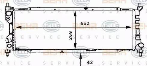 BEHR HELLA Service 8MK 376 712-354 - Radiators, Motora dzesēšanas sistēma autodraugiem.lv