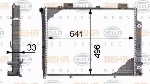 BEHR HELLA Service 8MK 376 712-754 - Radiators, Motora dzesēšanas sistēma autodraugiem.lv