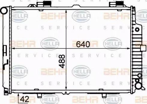 BEHR HELLA Service 8MK 376 712-784 - Radiators, Motora dzesēšanas sistēma autodraugiem.lv