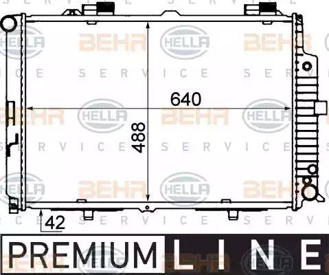 BEHR HELLA Service 8MK 376 712-781 - Radiators, Motora dzesēšanas sistēma autodraugiem.lv