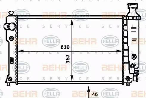 BEHR HELLA Service 8MK 376 717-661 - Radiators, Motora dzesēšanas sistēma autodraugiem.lv