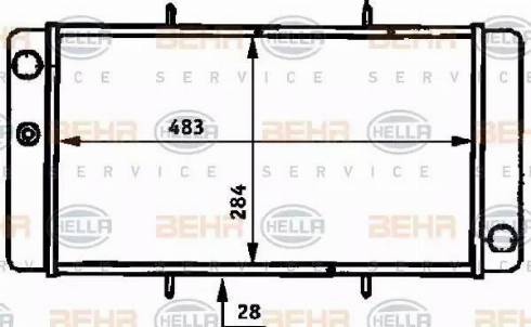 BEHR HELLA Service 8MK 376 717-161 - Radiators, Motora dzesēšanas sistēma autodraugiem.lv