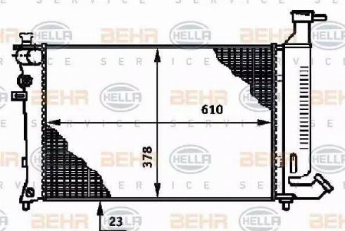 BEHR HELLA Service 8MK 376 717-291 - Radiators, Motora dzesēšanas sistēma autodraugiem.lv