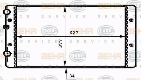 BEHR HELLA Service 8MK 376 717-721 - Radiators, Motora dzesēšanas sistēma autodraugiem.lv