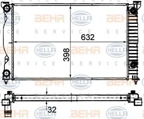 BEHR HELLA Service 8MK 376 780-251 - Radiators, Motora dzesēšanas sistēma autodraugiem.lv