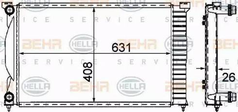BEHR HELLA Service 8MK 376 781-001 - Radiators, Motora dzesēšanas sistēma autodraugiem.lv