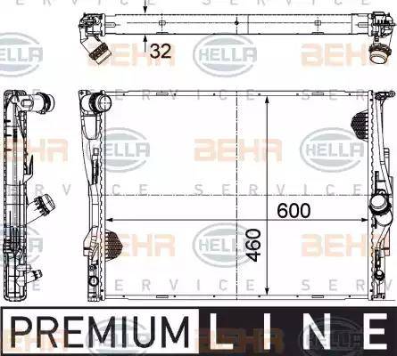 BEHR HELLA Service 8MK 376 782-071 - Radiators, Motora dzesēšanas sistēma autodraugiem.lv