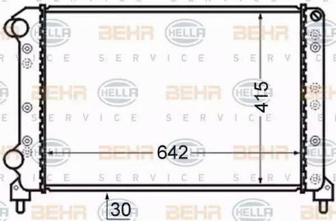 BEHR HELLA Service 8MK 376 724-791 - Radiators, Motora dzesēšanas sistēma autodraugiem.lv