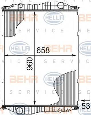 BEHR HELLA Service 8MK 376 724-731 - Radiators, Motora dzesēšanas sistēma autodraugiem.lv