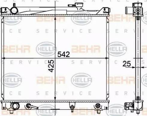 BEHR HELLA Service 8MK 376 726-471 - Radiators, Motora dzesēšanas sistēma autodraugiem.lv