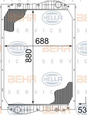 BEHR HELLA Service 8MK 376 726-571 - Radiators, Motora dzesēšanas sistēma autodraugiem.lv