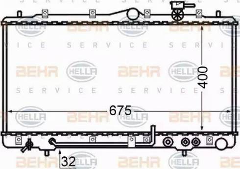 BEHR HELLA Service 8MK 376 726-791 - Radiators, Motora dzesēšanas sistēma autodraugiem.lv