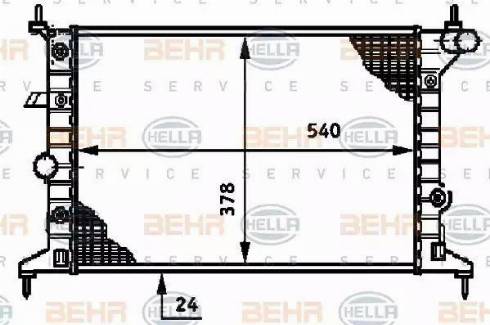 BEHR HELLA Service 8MK 376 720-401 - Radiators, Motora dzesēšanas sistēma autodraugiem.lv