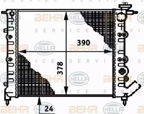 BEHR HELLA Service 8MK 376 720-521 - Radiators, Motora dzesēšanas sistēma autodraugiem.lv