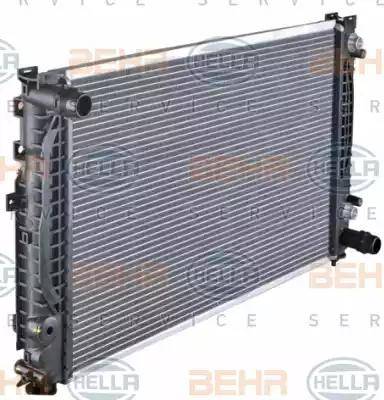 BEHR HELLA Service 8MK 376 720-601 - Radiators, Motora dzesēšanas sistēma autodraugiem.lv