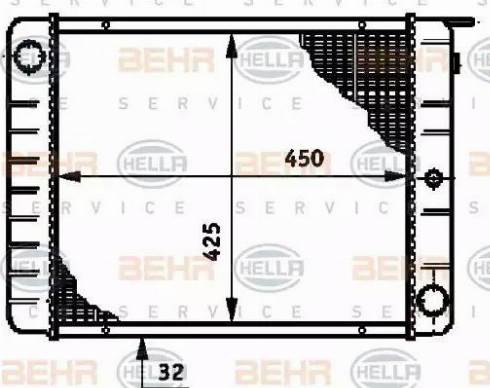 BEHR HELLA Service 8MK 376 720-681 - Radiators, Motora dzesēšanas sistēma autodraugiem.lv