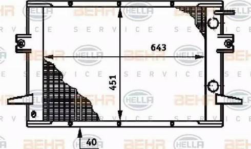 BEHR HELLA Service 8MK 376 720-631 - Radiators, Motora dzesēšanas sistēma autodraugiem.lv