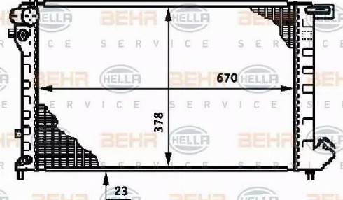 BEHR HELLA Service 8MK 376 720-081 - Radiators, Motora dzesēšanas sistēma autodraugiem.lv