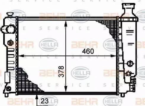 BEHR HELLA Service 8MK 376 720-101 - Radiators, Motora dzesēšanas sistēma autodraugiem.lv