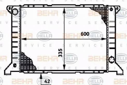 BEHR HELLA Service 8MK 376 720-201 - Radiators, Motora dzesēšanas sistēma autodraugiem.lv