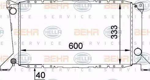 BEHR HELLA Service 8MK 376 720-211 - Radiators, Motora dzesēšanas sistēma autodraugiem.lv