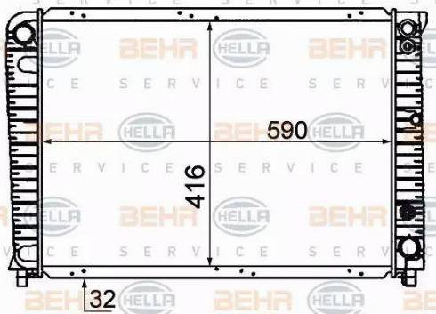 BEHR HELLA Service 8MK 376 720-721 - Radiators, Motora dzesēšanas sistēma autodraugiem.lv