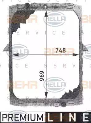 BEHR HELLA Service 8MK 376 721-511 - Radiators, Motora dzesēšanas sistēma autodraugiem.lv