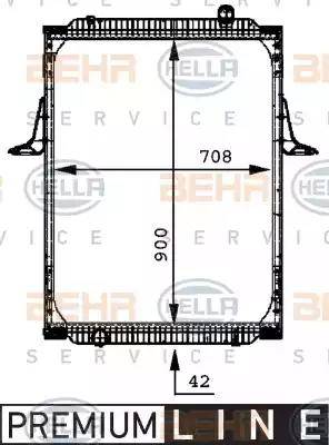 BEHR HELLA Service 8MK 376 721-641 - Radiators, Motora dzesēšanas sistēma autodraugiem.lv