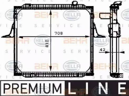 BEHR HELLA Service 8MK 376 721-661 - Radiators, Motora dzesēšanas sistēma autodraugiem.lv